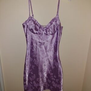 Purple silk dress from pacsun